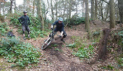 Surrey Hills - Leith Hill drops - 2010 March - Mountain Biking