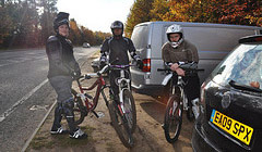 Woburn Sands - Autumn downhill riding - 2010 November - Mountain Biking