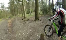 Aston Hill - Off camber slip sliding - 2012 April - Mountain Biking