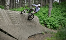 Chicksands - Playing on the drops - 2012 June - Mountain Biking